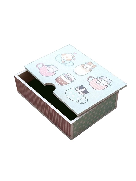 Шкатулка декоративная "Котики"