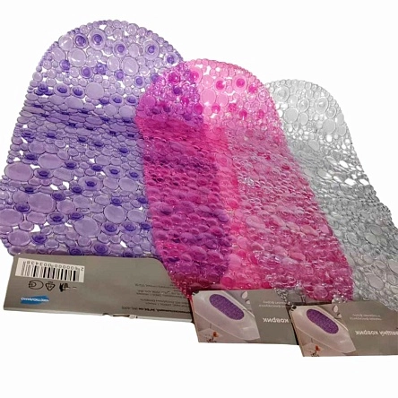 Коврик в ванну противоскользящий, 34*64 см (ML-630)