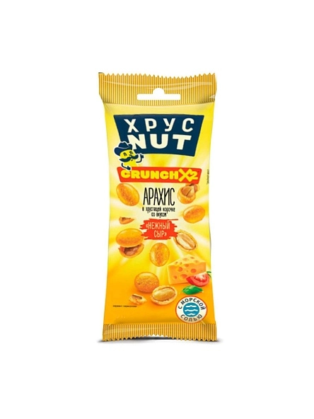 Арахис корочке ХрусNUT (нежный сыр) 50 гр