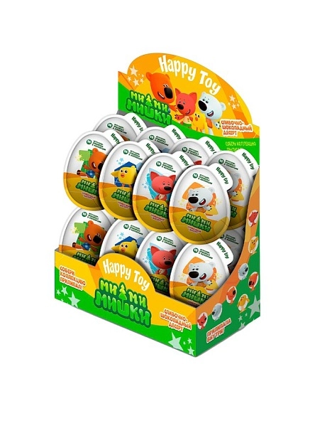 Десерт со сливочным вкусом с игрушкой в пластиковом яйце "МИМИМИШКИ" 20г