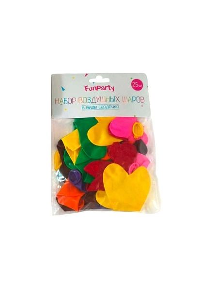 Набор шаров "Прямо в сердце", 25 см, 25 шт (ML-2064)