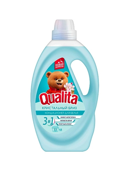 QUALITA Кондиционер для белья КРИСТАЛЬНЫЙ БРИЗ, 1000мл