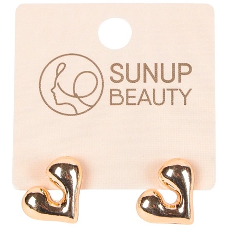 Серьги "Gold hearts", 1,8*1,7 см (BM-303)