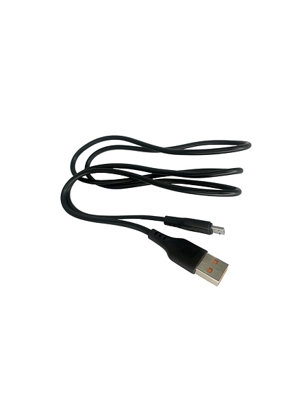 Кабель для зарядки, черный, MICRO USB, 1.0М, 2.4А