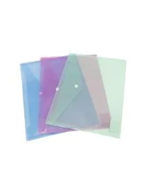 Папка-конверт на кнопке, А4, 150 мкрн