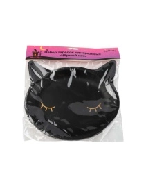 Набор тарелок одноразовых " Чёрный кот", 10 шт, 23 см (DRE733-1)