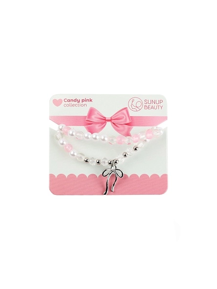 Браслет "Candy Pink", 16 см