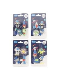 Набор фигурных ластиков"Space", 4 шт. (D24071014)