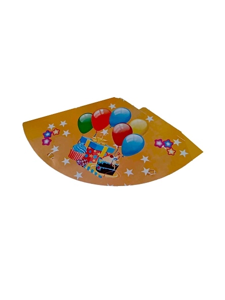 Набор колпаков "Happy Birthday!", 6 шт, 10*16 см 