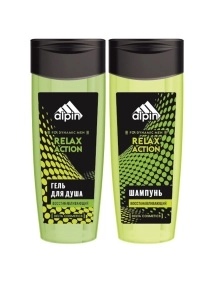 Косметический набор муж.  RELAX ACTION (гель для душа 250 мл + шампунь 250 мл)
