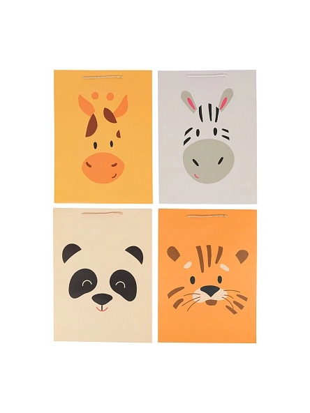 Пакет подарочный "Cute animals", 30*41,5*12 см (GB842)