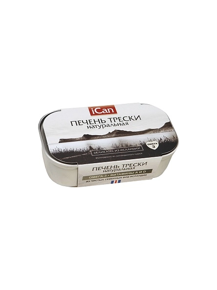 Печень трески натуральная ТМ "ICAN" 115 г