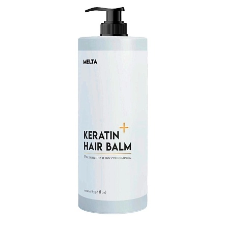 Бальзам для волос "MELTA" Keratin+, 1000 мл