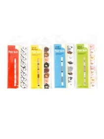 Набор закладок для книг "Микс зверюшек", 5,2*1,5 см, 8 блоков по 15 шт, микс дизайнов 