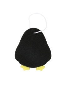 Мочалка (губка) банная "Пингвин", 13*11,2*3 cм